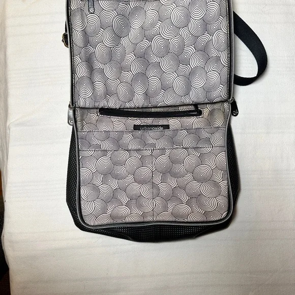 Black Urban Oxide Crossbody Bag with Silver Accents - Picture 4 of 4